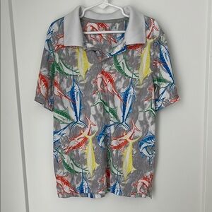 Boys Reel Legends Performance Polo Shirt Size Small
